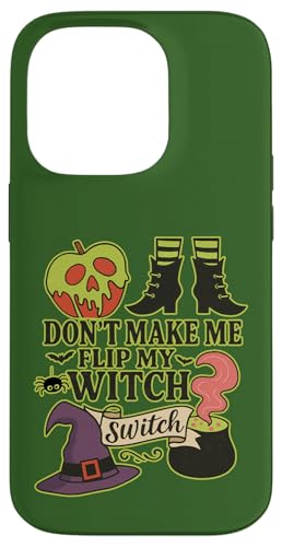 Funny Halloween Don't Make Me Flip My Witch Switch スマホケース iPhone 14 Pro 用