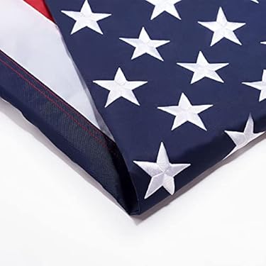 AMAZON - ROSEWAY American Flag For Outside 5×8 FT, Heavy Duty US Flag Outdoor, USA Flags with Embroidered Stars Sewn Stripes Brass Grommets