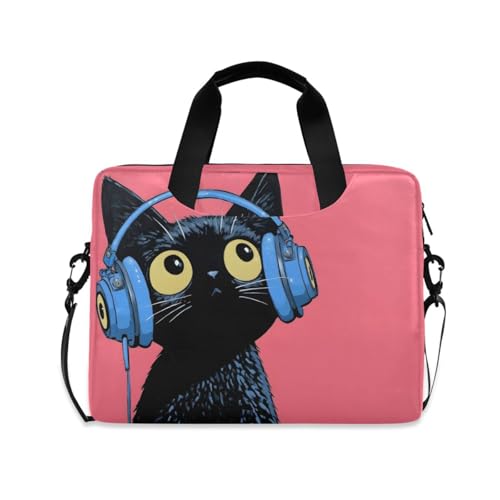 Bolsa para portátil con estampado gato musical miniatura 1