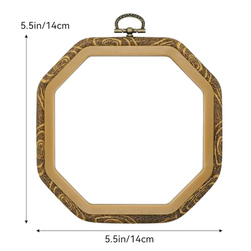 Image of Faylapa 6Pcs 5.5 inch Octagonal Embroidery Hoop Set