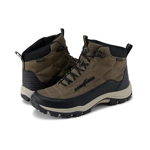 Goodyear Obi Men's Outdoor Hiking Boots Durable Water Resistant Hiker Boots with Non-Slip Rubber Sole for All-Terrain Lightweight & Comfortable Design for Work or Trail Adventures
