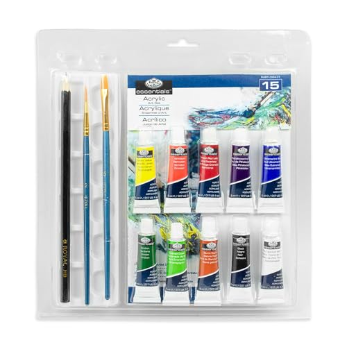 Royal & Langnickel - Set Di Acquerelli A Matita Per Schizzi 15 Teiliges Acrayl Malerei Set
