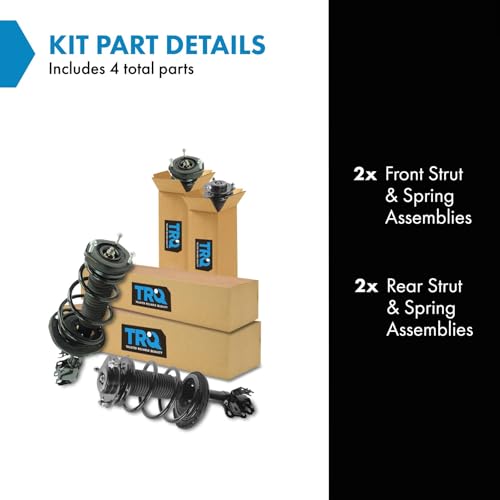 Image of TRQ Front and Rear Strut & Coil Spring Assembly Set Driver & Passenger Sides Compatible with 12-17 Toyota Camry SE