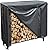 LooDro 4 FT Firewood Rack Cover, Outdoor Log Rack Cover, 600D Oxford Fabric Heavy Duty Waterproof Protection Cover, Log Holder Cover, Fire Wood Storage Cover(48" x 24" x 42")
