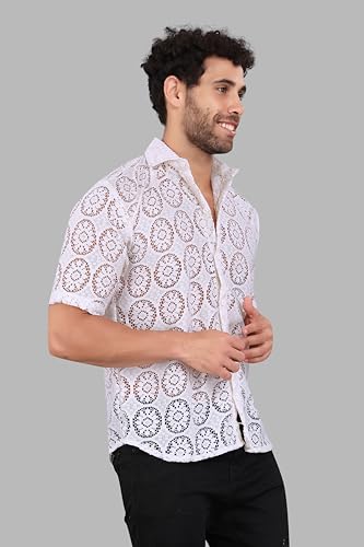 Image of Wear a net Shirt Over a Contrasting t-Shirt or Tank top for a Stylish Layered Look.