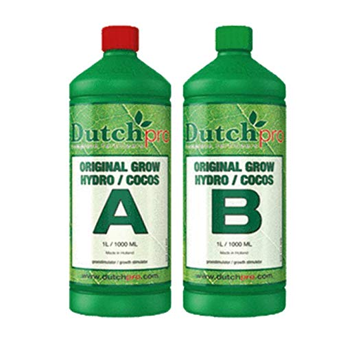 Dutch Pro Hydro Coco Grow A + B Base Nutrient Hard Water (1 Litre)