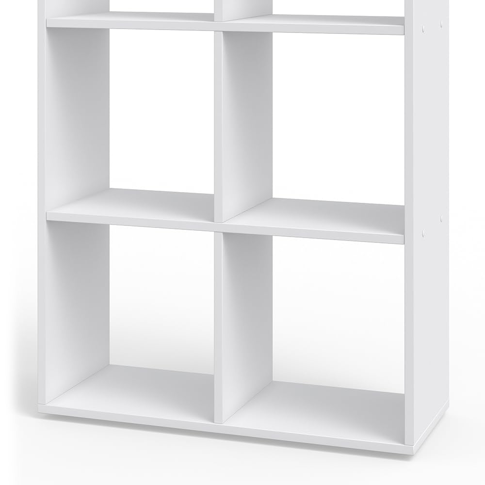 Vicco Raumteiler Karree, Weiß, 72 x 107.8 cm, geeignet zur Aufbewahrung und Trennung von Wohnbereichen
