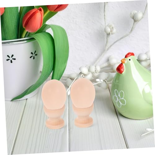 Happyyami 6stücke Teiliges Set Aus Holz-Ei-bechern Unvollendete Eierhalter Für Für Ostern Und Kinderhandwerk Vielseitig Einsetzbar Küche Und Restaurant – Bild 5