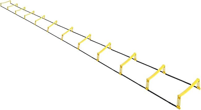 Agility Ladder Fixed Agility Ladder, Sports Fitness Speed Training Ladder,Training Equipment,for Athletic Footwork Sports Drills,with BagSize5m