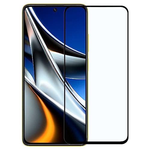 OcioDual Protector de Pantalla Cristal Templado con Marco Negro para Xiaomi Redmi Note 11 Pro/Poco X4 Pro 5G, Vidrio Premium con Borde 9D y Dureza 9H, Antigolpes, Anticaídas, Antiarañazos