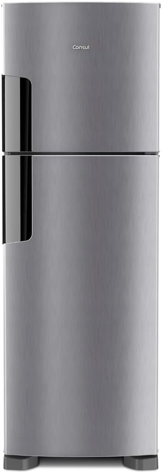 Geladeira Consul Frost Free Duplex 386 litros com Altura Flex cor Inox CRM44AK 110V