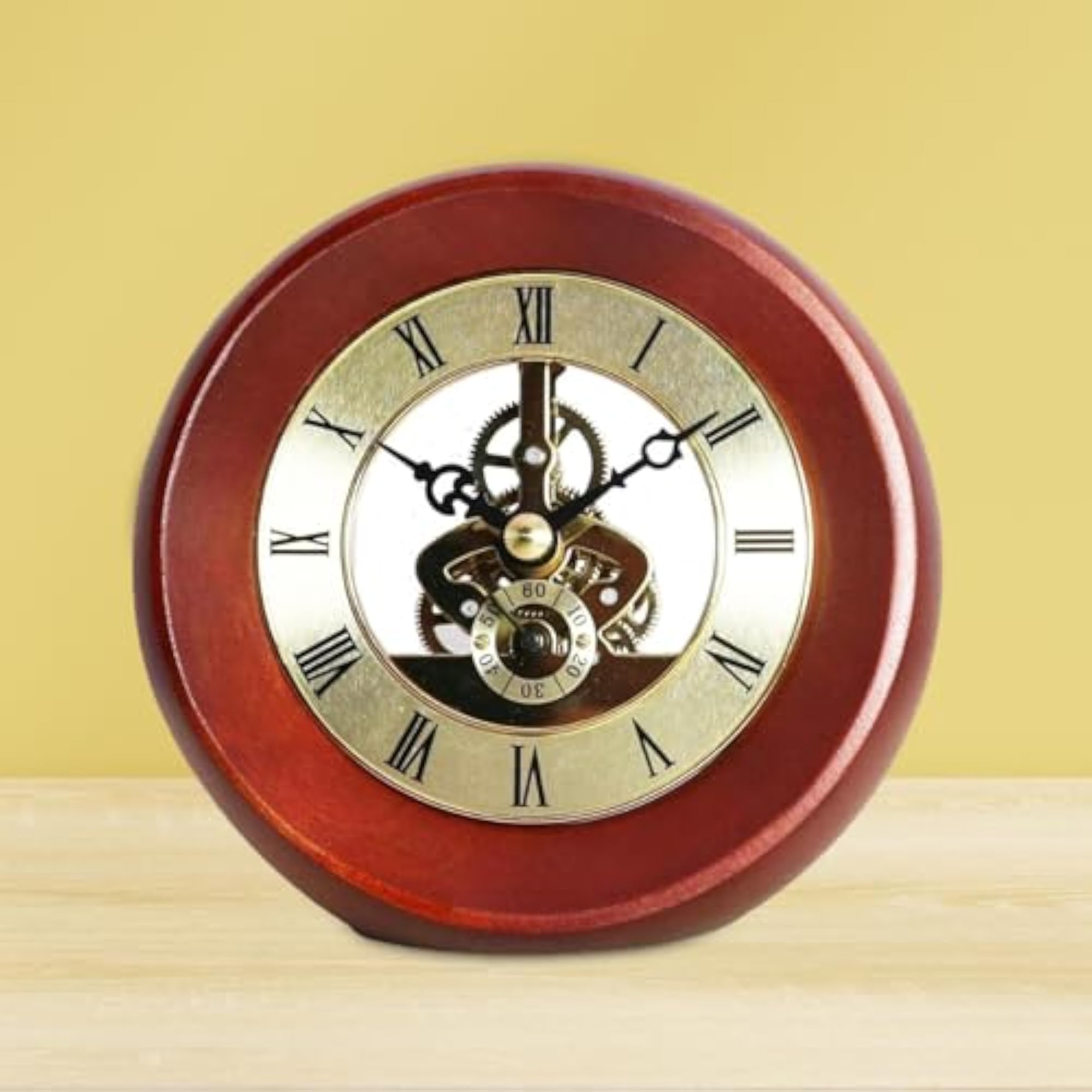 Fashion Rolling Gear Clock, Metal Version