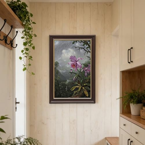Cadre à suspendre colibri et orchidée décoration murale de salon - 6
