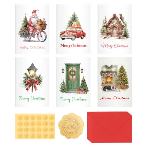 24 Pack Christmas Cards with Envelopes Bulk...
