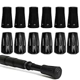 Ordeonrus 12 Pcs Heavy Duty Walking Stick Tips Walking Tip Rubber Feet Trekking Pole Accessories Universal Anti-Slip Hiking Stick Caps Fits Most Standard Walking Sticks Shock Absorbing