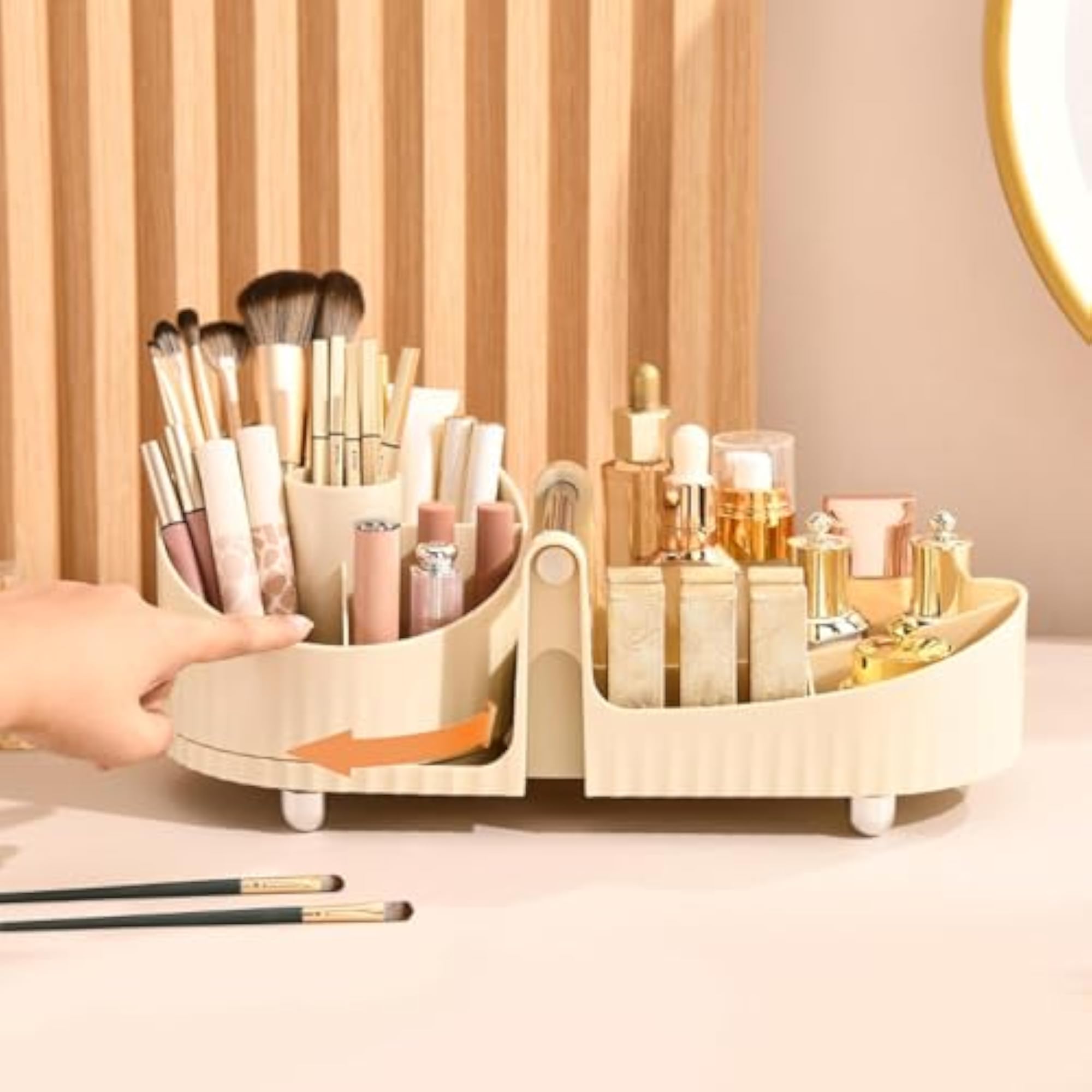 360 Degree Rotating Makeup Organizer for Countertop