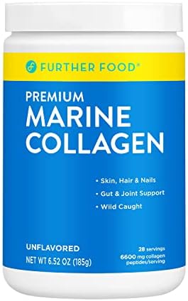 Further Food Premium Marine Collagen Peptides | Wild-Caught, Keto Protein Powder | Hydrolyzed Collagen Powder for Hair, Skin, Nails, Bones & Joints…