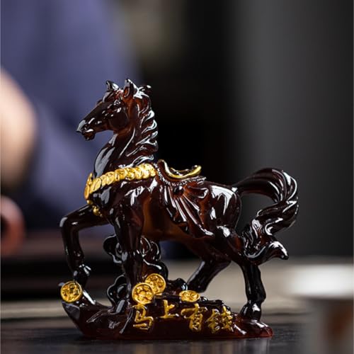 Accessoires Maison Plateau À Thé avec Figurine Cheval Animaux - 7