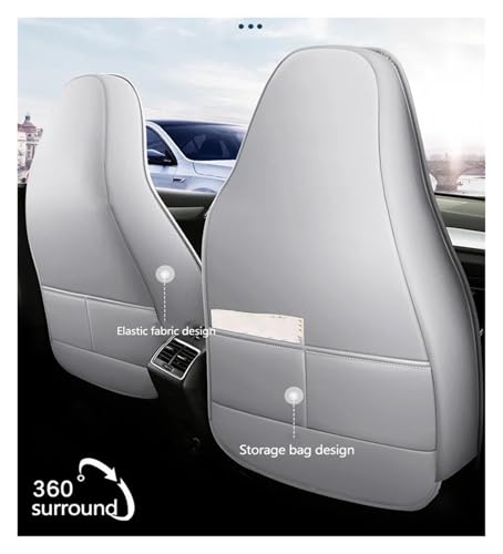 Housse de siège auto universelle et imperméable en cuir - 4