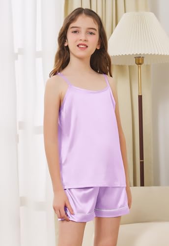 Umeyda Girls & Womens Pajamas Set Sleeveless Camisole Tank Top and Shorts 2 Piece Sleepwear Summer Outfits2