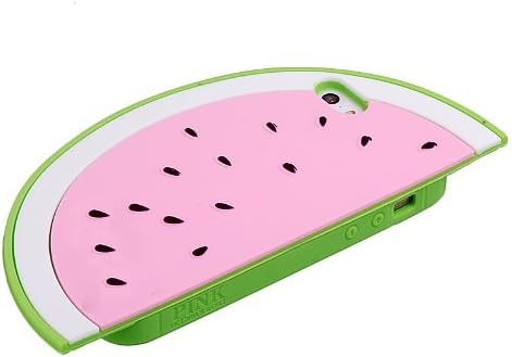 Thunderous 3D Cute Fruit Soft Silicone Watermelon Protective Case for Apple iPhone 6 4.7 inch Pink
