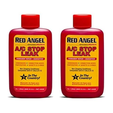 BlueDevil Products Red Angel 49496 A/C Stop Leak - 2 Ounce (Pack of 2) Cover