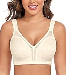 Curyon Plus Size Everyday Bras for Women Minimizer Full Coverage Non Padded Wirefree Nude 38D
