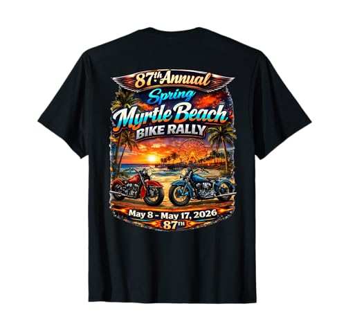2026 Myrtle Beach Bike Rally 87th Anniversary T-Shirt
