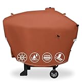 QuliMetal Grill Cover for Camp Chef 24 Pellet Grills, Model DLX 24, SmokePro 24, Woodwind 24 Pro Pellet Grills, PG24, PG24LS, PG24S, PG24SE, PG24LTD, PG24XT, SG24, SmokePro DLX, Anti-UV 600D, Brown