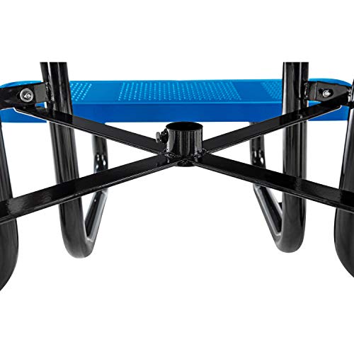 Global Industrial 46" Child Size Square Perforated Picnic Table, Blue #TOP27