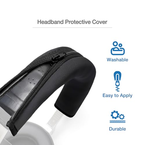 Cubierta de cojín para banda de auriculares compatible con V-Moda S-80, Crossfade M-100 M-200, Crossfade 2 II, Crossfade 3, LP2 Wireless miniatura 3