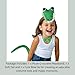 Kirei Sui Green Crocodile Headband Bowtie Tail 3-Piece Costume Halloween Alligator Dress Up Accessories for Kids and Adults