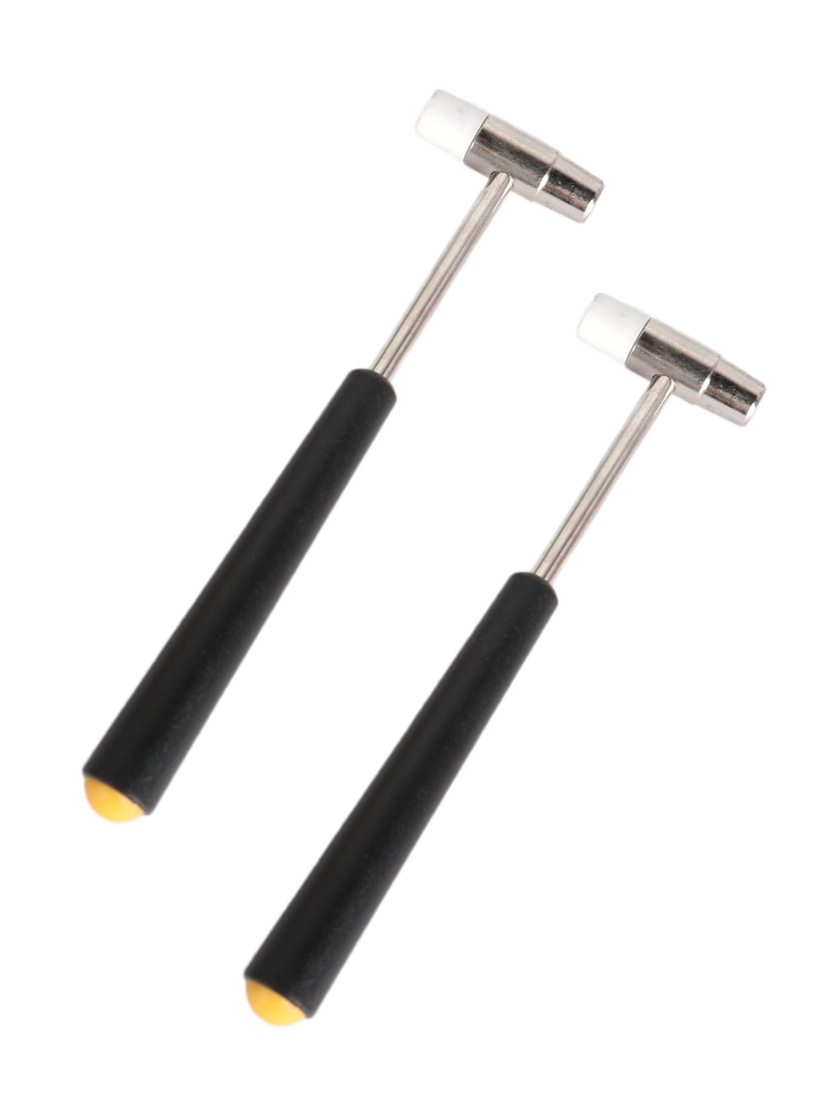 2 Pcs Small Double Head Hammers 6.5 Inch Rubber Hammers Jewelry Mallet Suitable for Watch Tuning Woodworking Crafts