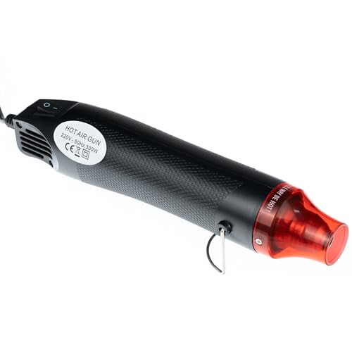 Rosfix Mini Décapeur Thermique Hot-Air 300W – Température Max 170°C | Buse Ø11mm | Léger et Précis | Pour Thermorétractable, Peinture, Réparation | Outil Chauffant