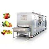 Tunnel Gefrierschrank IQF Industrielles kontinuierliches Gefriersystem Förderband Strahlgefriermaschine für Fleisch Meeresfrüchte Gemüse Lebensmittelverarbeitung Fabrik Produktionslinie