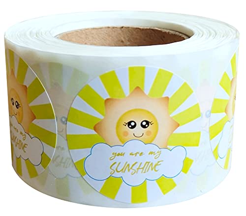 Wootile You Are My Sunshine Stickers 1.5 Inch Sunshine Sticker Happy Mail Labels 500 Pcs Sending Sunshine Your Way Themed Thank You Customer Appreciation Stickers thumb #6