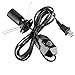 HemingWeigh 6' Salt Lamp Cord with Dimmer Switch - UL Certified - 18 AWG