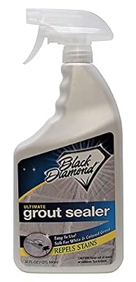 Black Diamond Stoneworks Ultimate Grout Sealer: Stain Sealant Protector for Tile, Marble, Floors, Showers and Countertops.