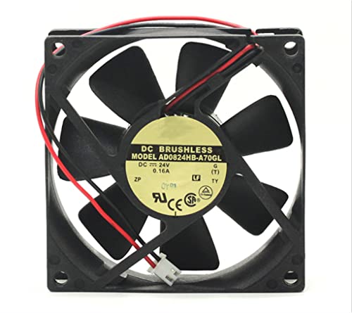 Ad0824Hb-A70Gl Dc24V 0.16A 80X80X25Mm 2-Wire Cooling Fan #TOP1