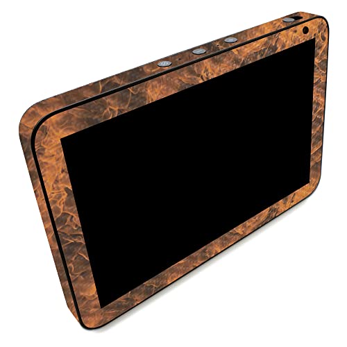 Image of MightySkins Carbon Fiber Skin Compatible with Amazon Echo Show 8 (Gen 2) - Burning Up | Protective, Durable Textured Carbon Fiber Finish | Easy to Apply | Made in The USA