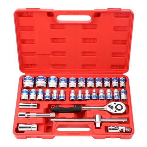 Jeu d'outils mécaniques pour débloquer les écrous difficiles avec douilles et cliquet - 2