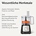 Amazon Basics Kombination aus Küchenmaschine und Mixer mit 2 Geschwindigkeiten, 2,4-Liter-Schüssel und 1,5-l-Krug, 800 W, Schwarz