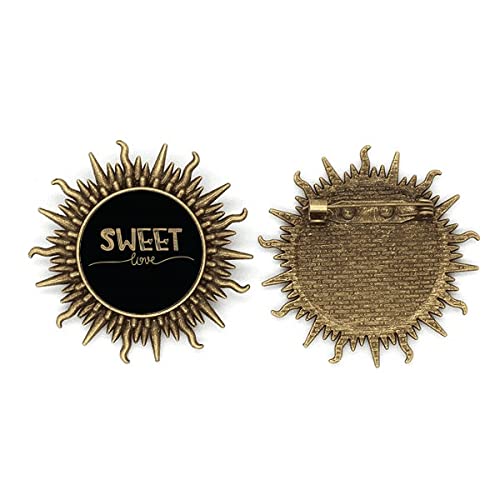 Broche en métal Sweet Love : un bijou poétique plein d'amour