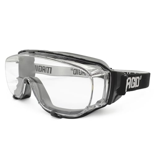 MAGID AcuSpex Clear Low-Profile Safety Goggles, 1 Pair, PureVue Premium Anti-Fog, CLX4080