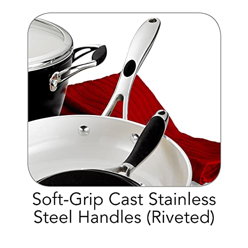 Image of Tramontina Ceramica Deluxe 10-Pc Pots and Pans Set with Lids
