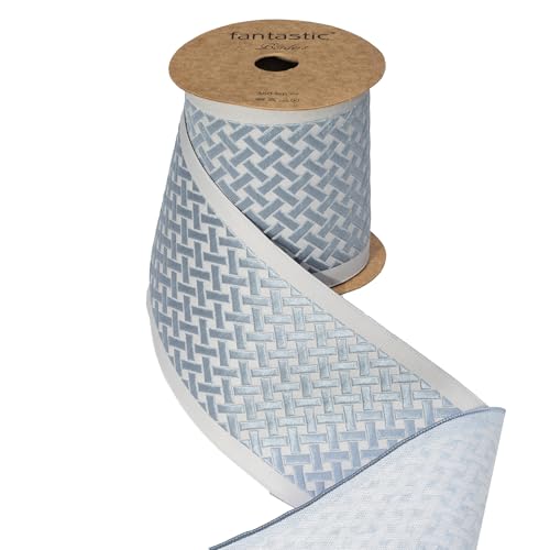 Jacquard Embroidered Trim Tape Decorative Woven Border for Drapery Upholstery Cushions & Home Decor | Ideal for Interior Design Sewing & Wholesale Projects (V4 2.7 3.8 Yards)