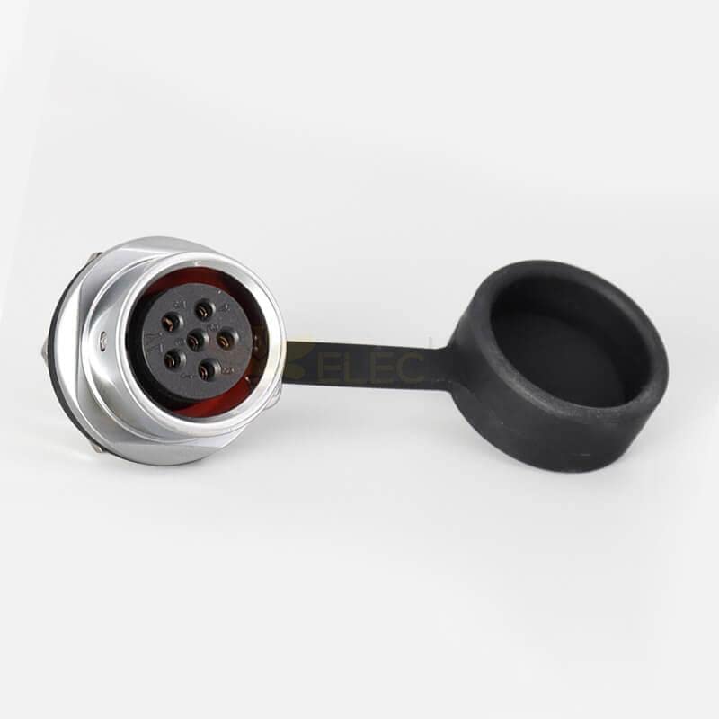 SF20 6 Pin Quick Push-Pull Metal Male Plug Female Socket Back-Mount Waterproof Industrial Circular Aviation