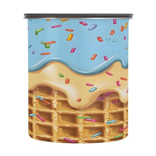 Recipiente hermético para café de acero inoxidable Kigai 17 oz miniatura 2