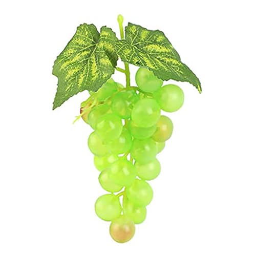 Ornamento de racimos falsos de uva, racimo de uva artificial | Decoración de mesa de uvas artificiales realistas, racimos falsos de naturales y sostenibles, uvas negras, violetas, ve