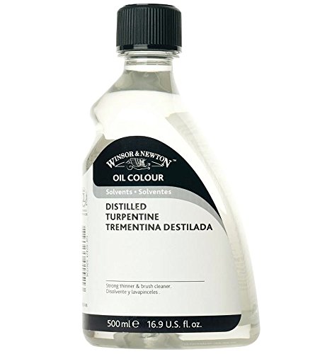 Winsor & Newton Oil & Alkyd Solvents English Distilled Turpentine 500 Ml #TOP19